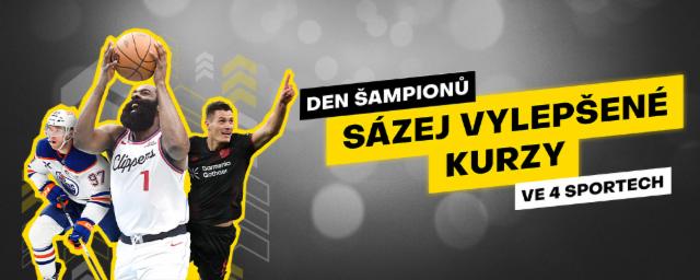 Šampioni přihrávají vyšší výhry!